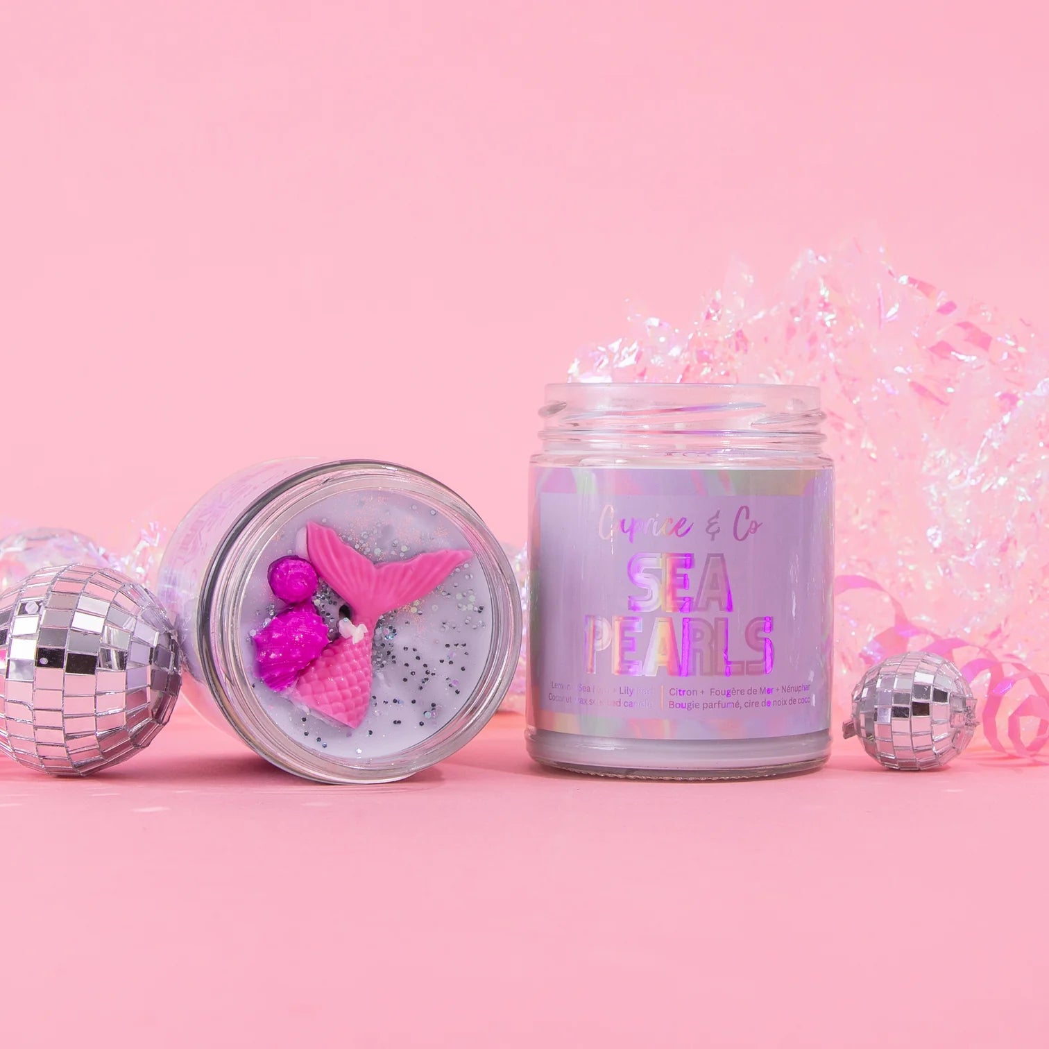Caprice & Co - Sea Pearl Candle - Lemon + Sea Fern + Lily Pad