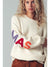 Merry Christmas Letter Sweater - Cream