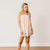 Sunshine Tienda - Cherry Pinstripe w/ Embroidery Shoreline Dress