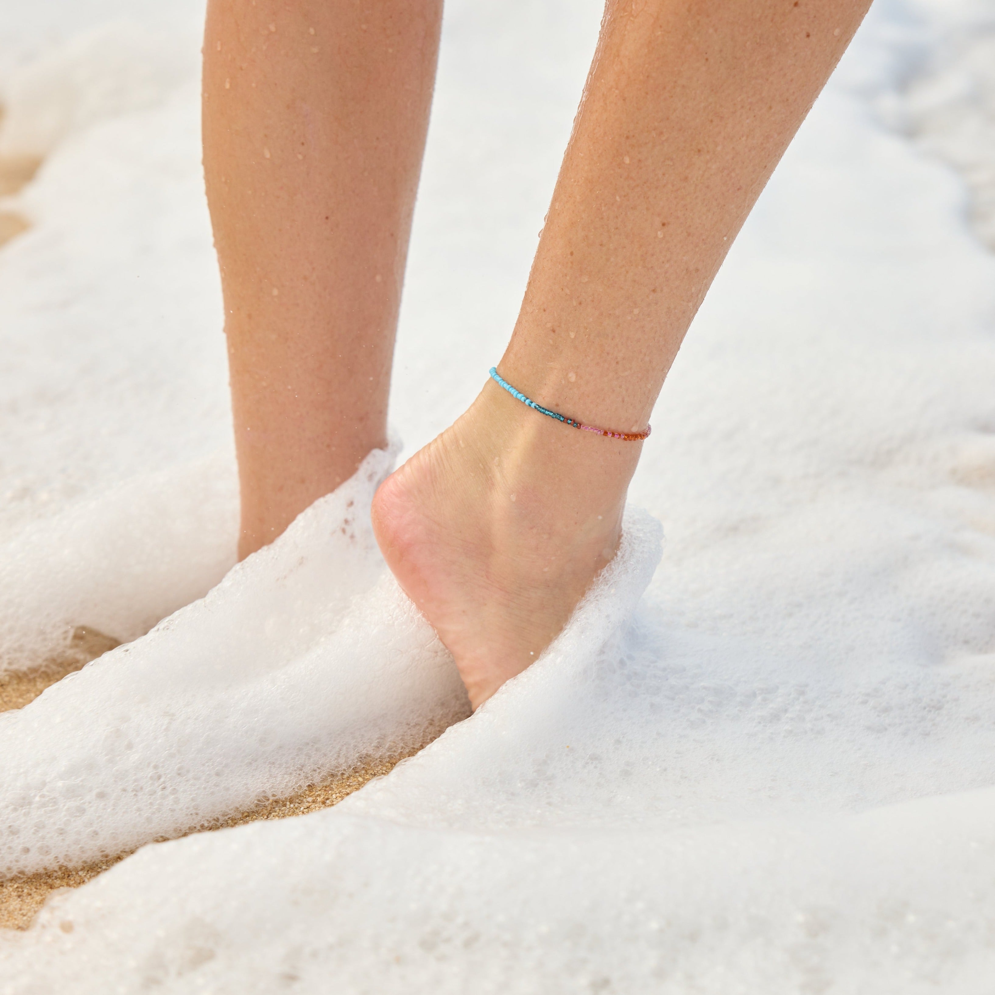 Lotus and Luna - The Mermaid’s Tale Beaded Anklet (N+)