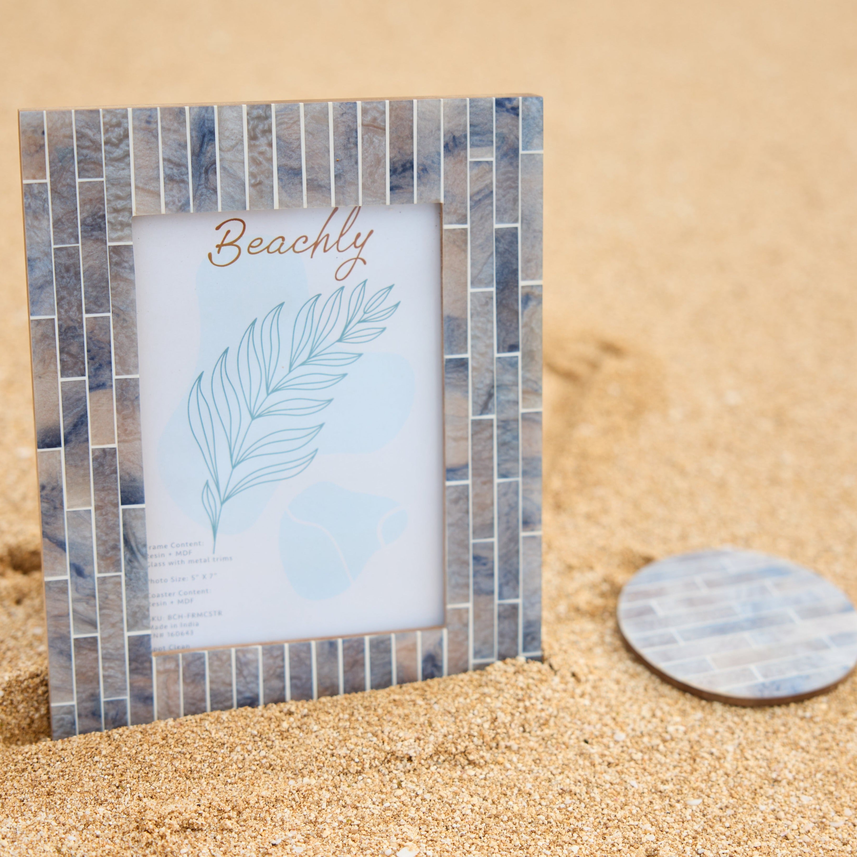 Beachly - The Tidal Wave Frame & Coaster Set (+)