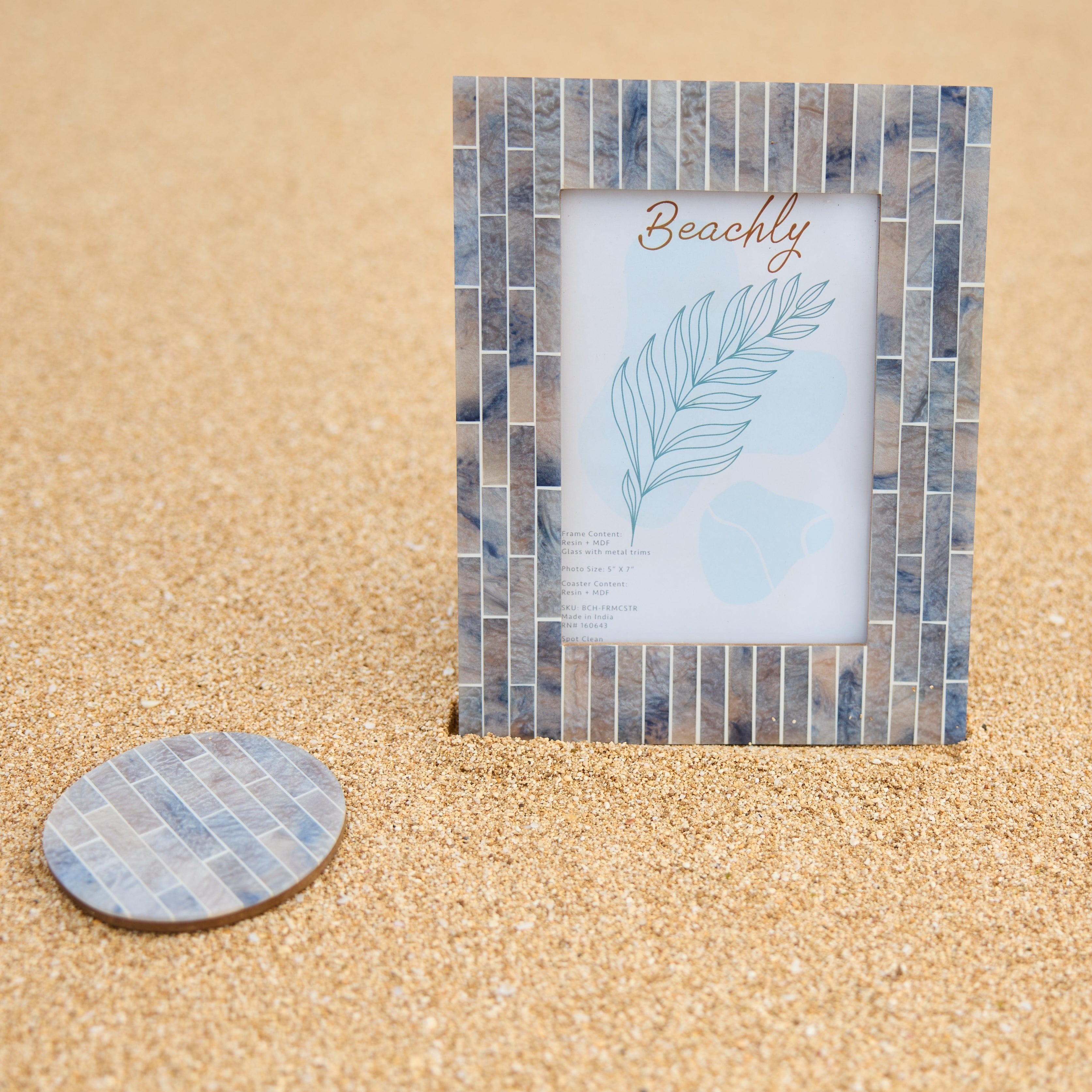 Beachly - The Tidal Wave Frame & Coaster Set (R)