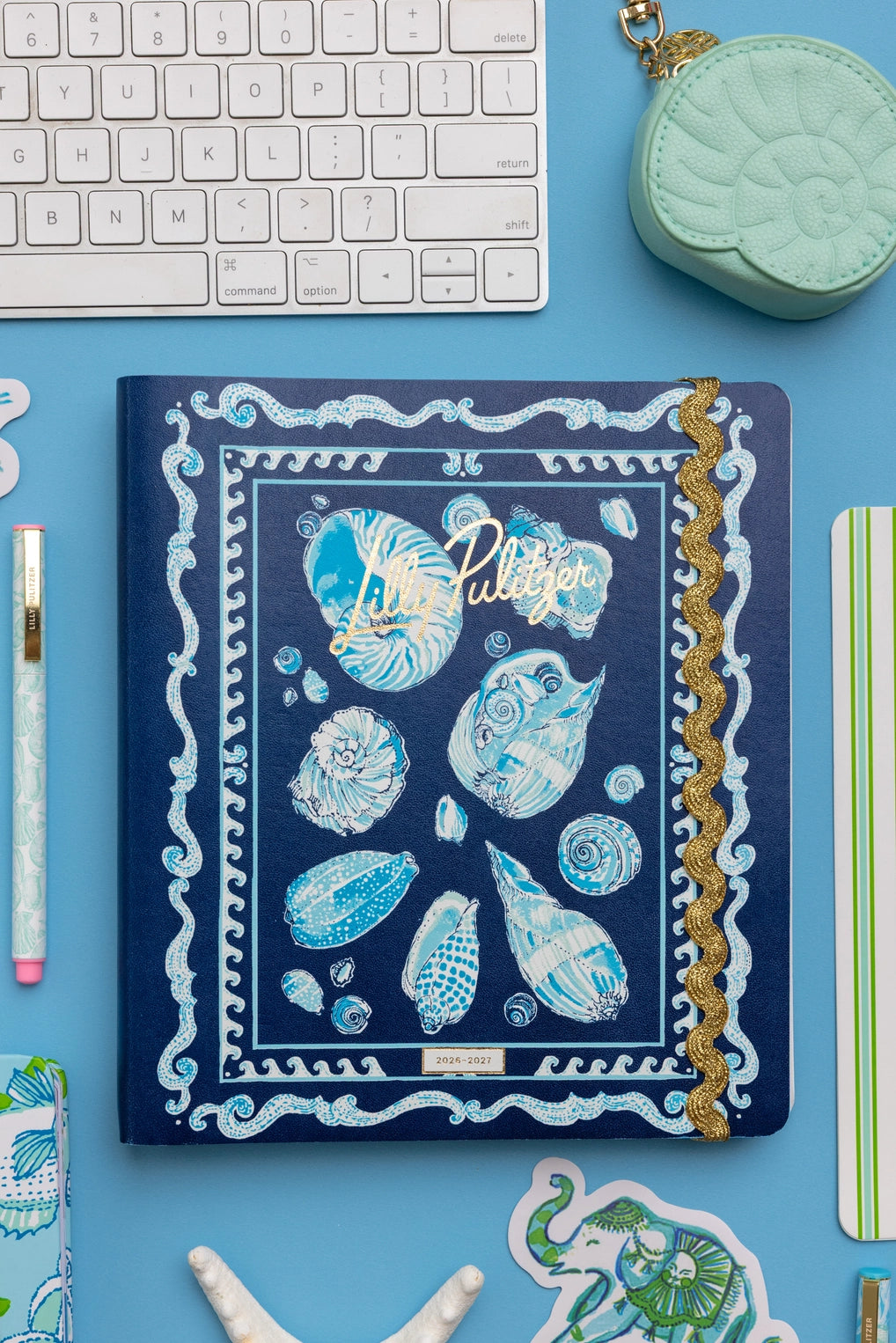 Lilly Pulitzer - 17 Month Soft Cover Agenda, Shell Shine