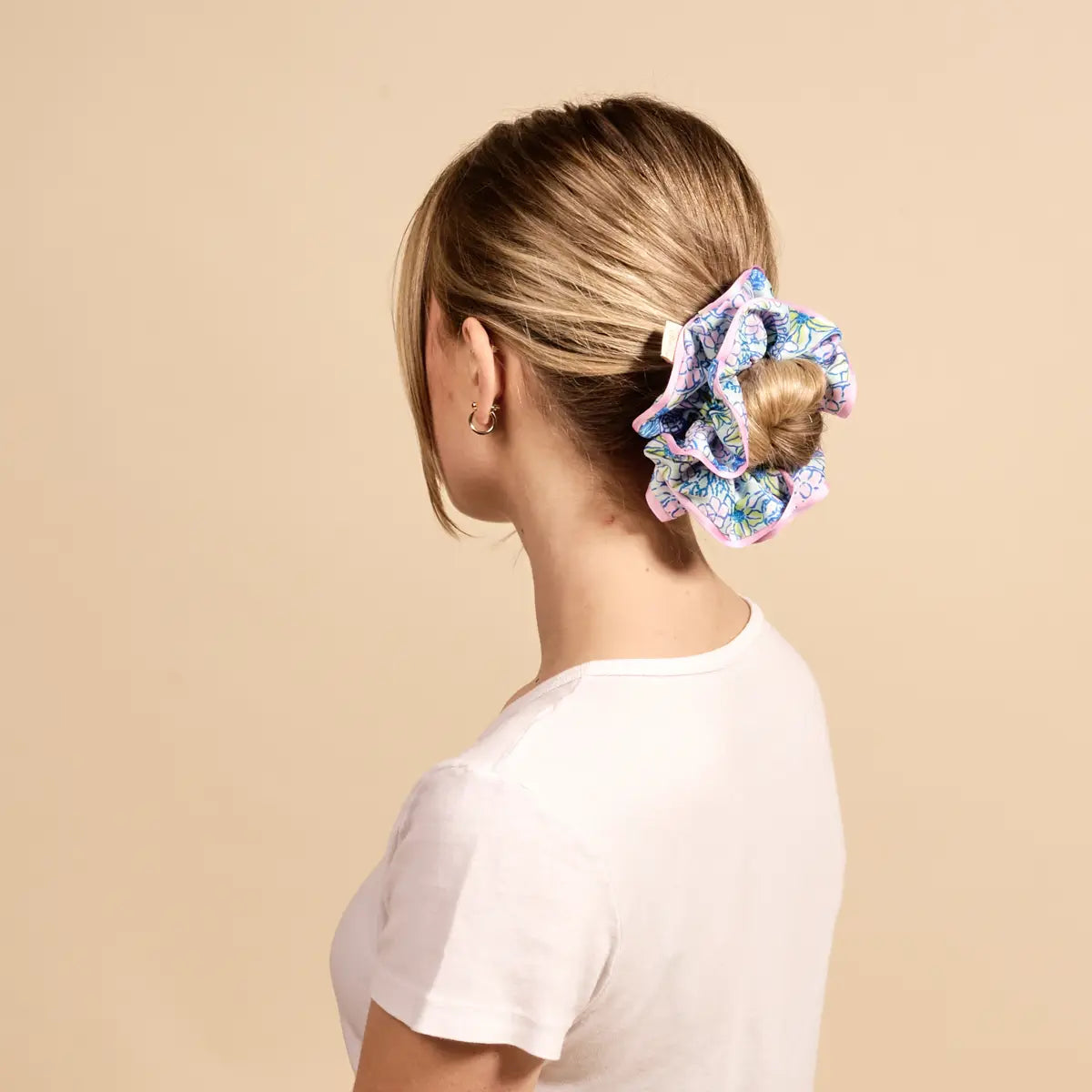 The Darling Effect - Ruffle Up Scrunchie–Coastal Cove