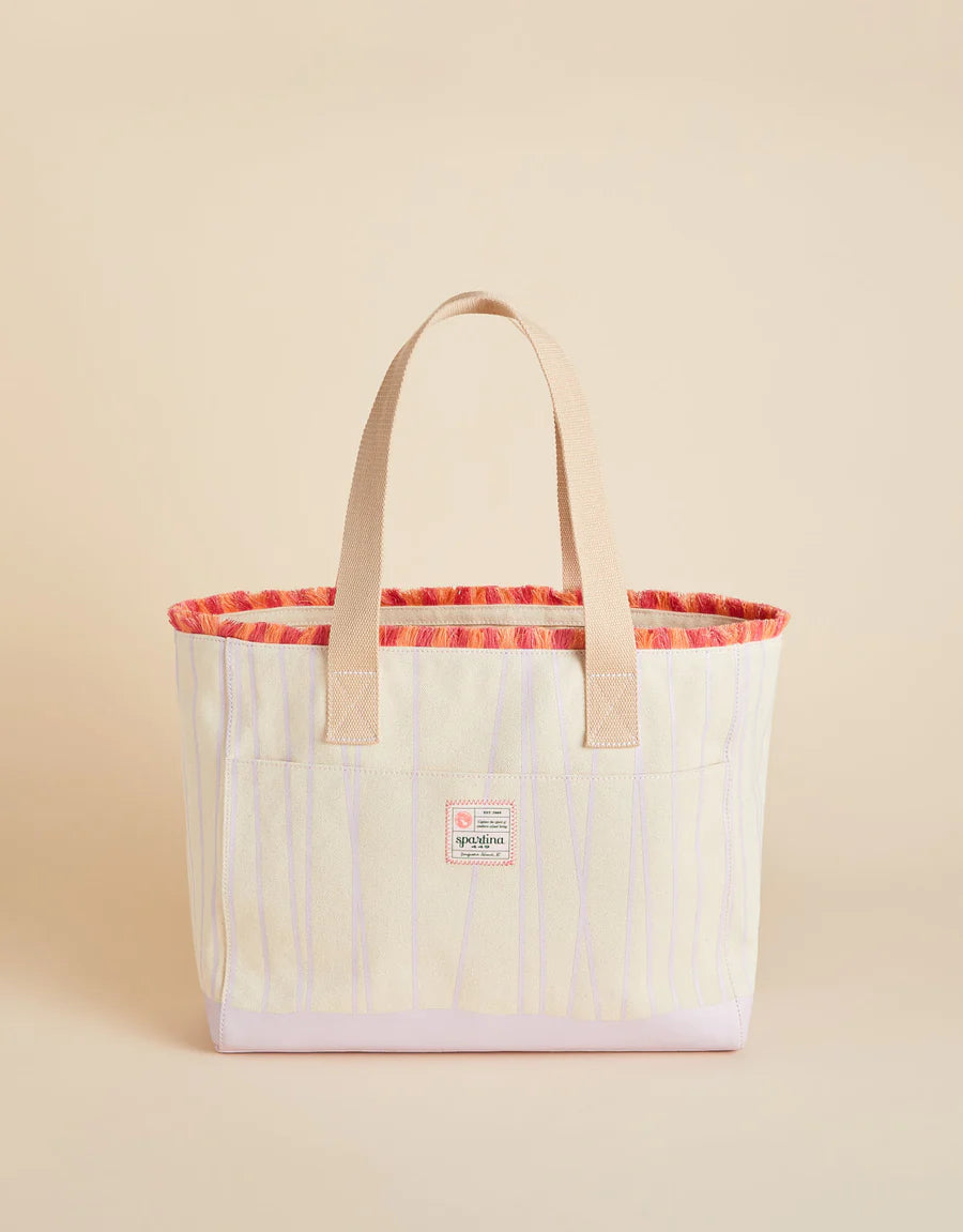 Spartina 449 - Beach Tote Lilac Flamingo (Add-On)