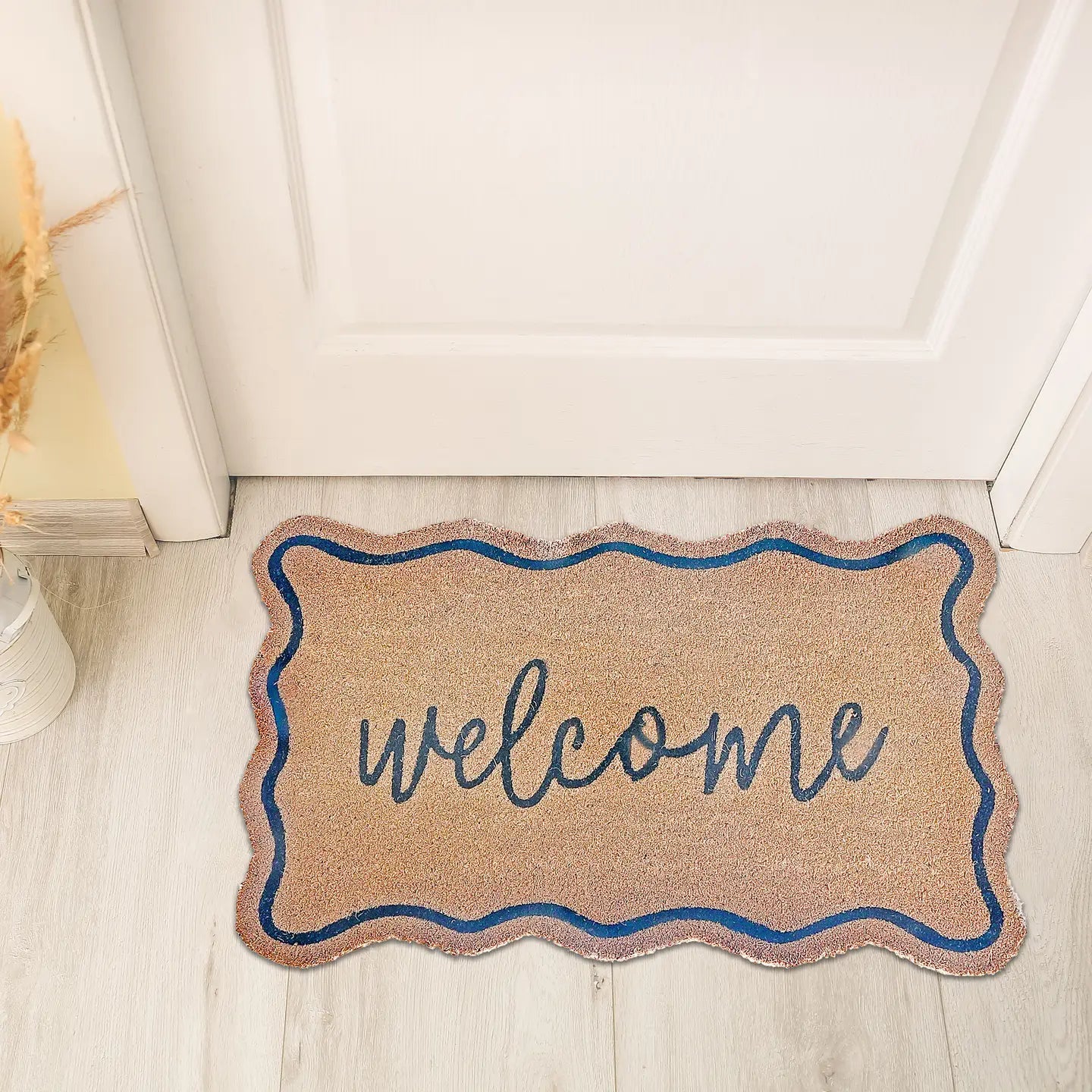 IH Casa Decor - Scallop Shape Coir Door Mat Welcome