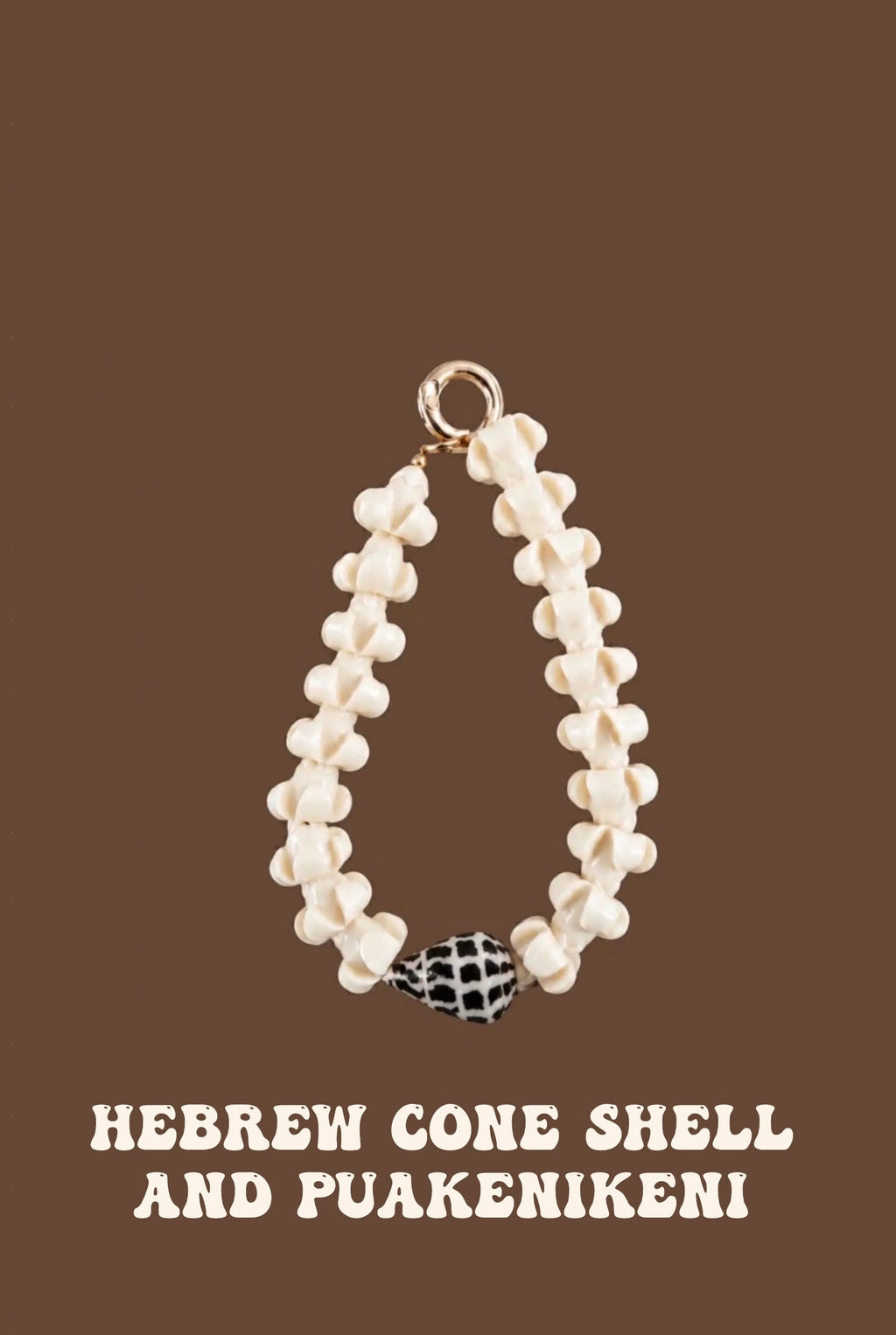The Coconut Collective - Pua and Shell Phone Wristlet (Hebrew Cone And Puakenikeni)