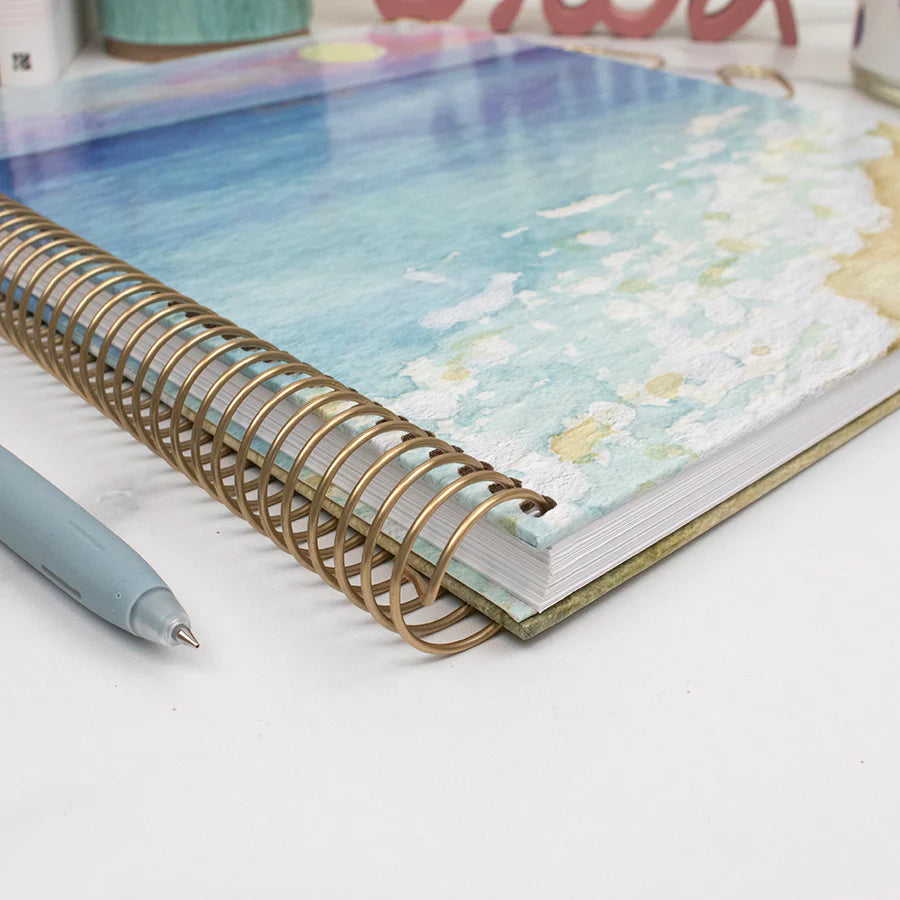 Bloom - 2026 Hard Cover Planner, 8.5" x 11", Coastal Calm