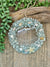 Sea Dreams Coastal Art - Aqua Glass Seashell Wreath Christmas Ornament with Starfish
