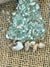 Sea Dreams Coastal Art - Coastal Christmas Ornament- Aqua Christmas Tree w/ shells