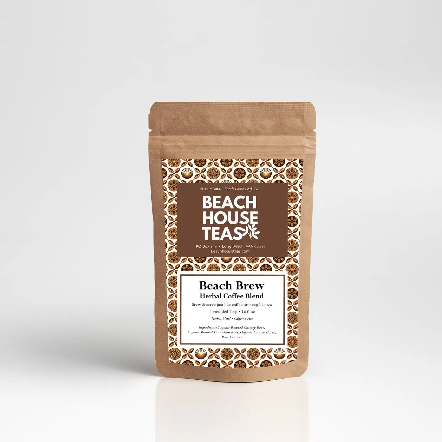 Beach House Teas - Beach Brew Herbal Coffee - 1/4 lb Bag
