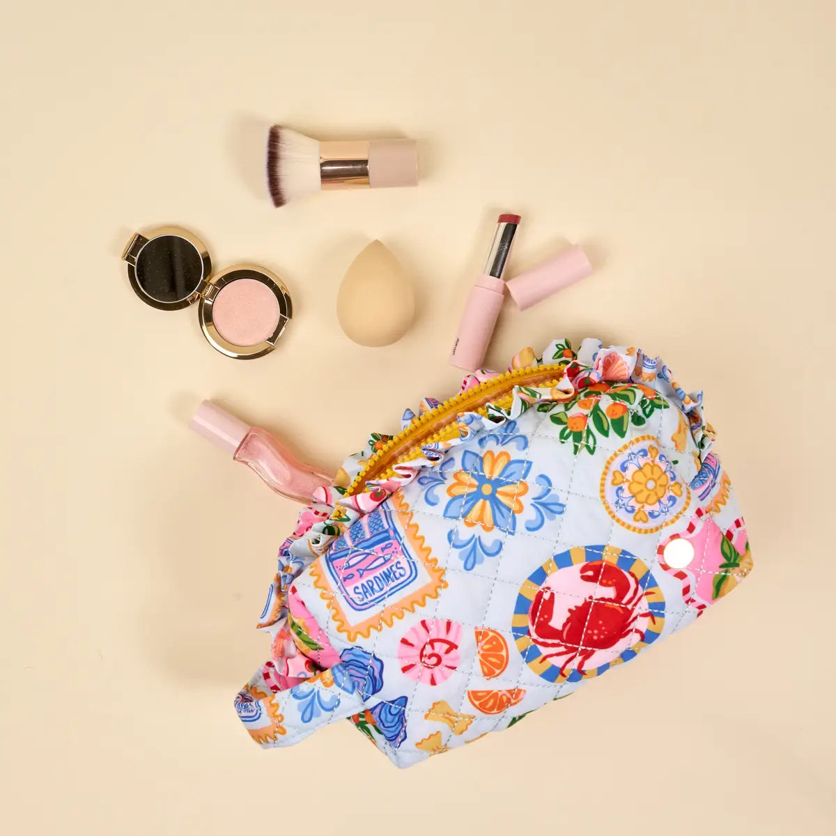 The Darling Effect - Essentials Quilted Cosmetic Pouch-Ciao Bella