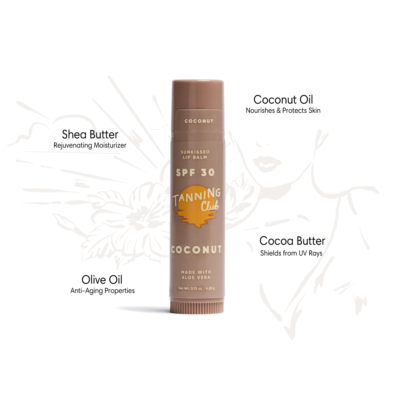 Tanning Club - Coconut Lip Balm