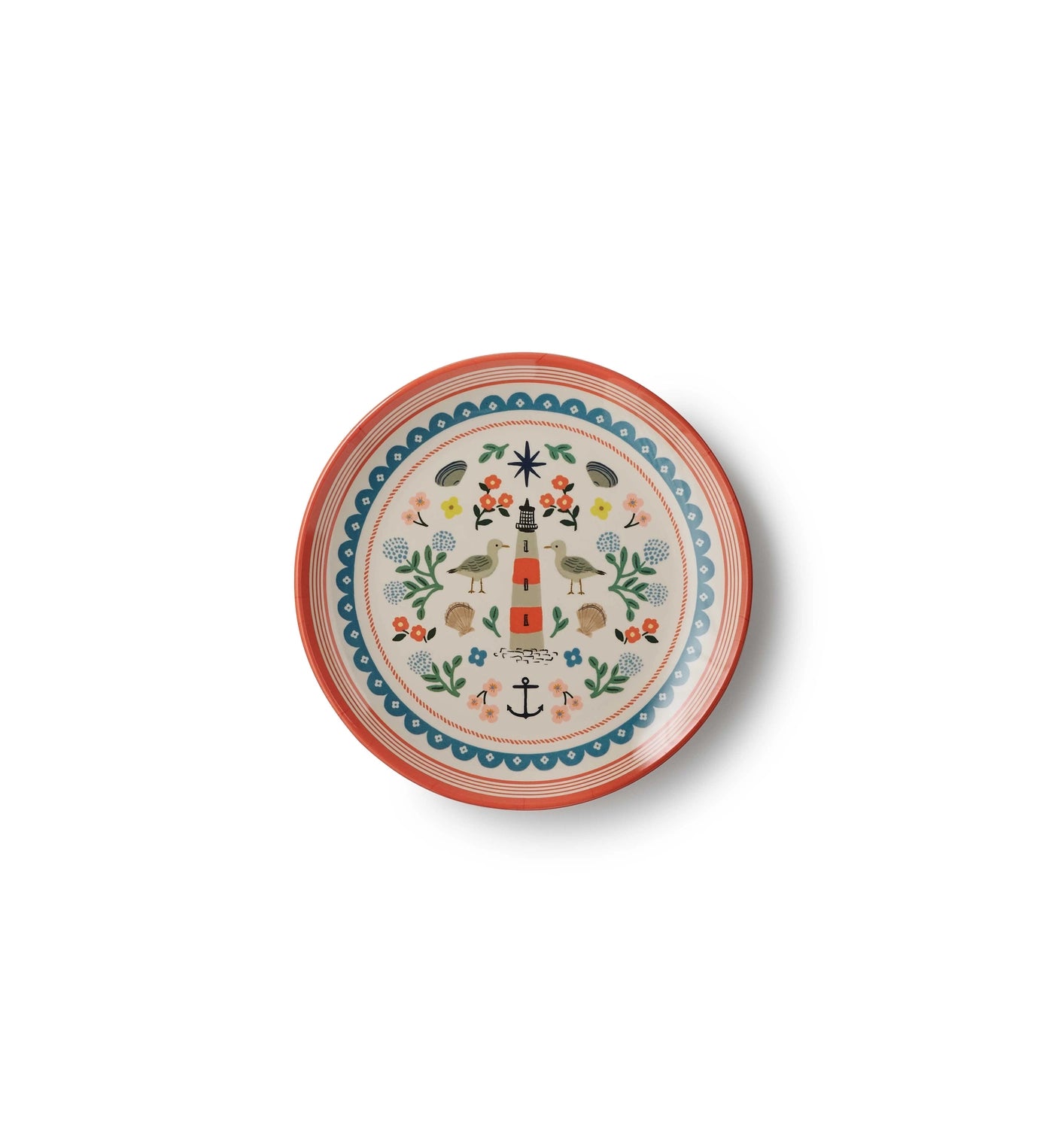 Rifle Paper Co. - Seaside Melamine Dessert Plate Set of 4
