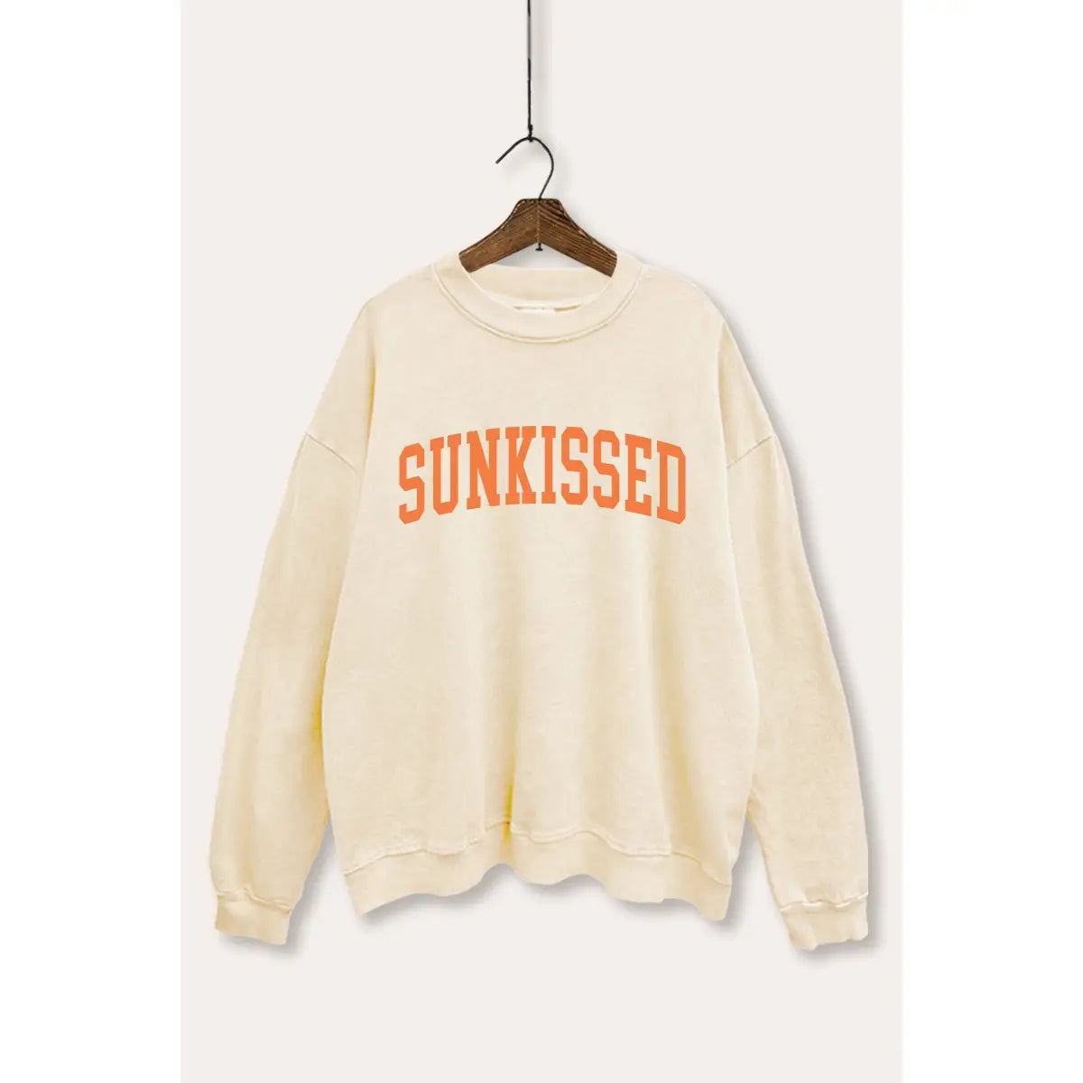 Sunkissed Summer Graphic Sweatshirt - Washed Cream