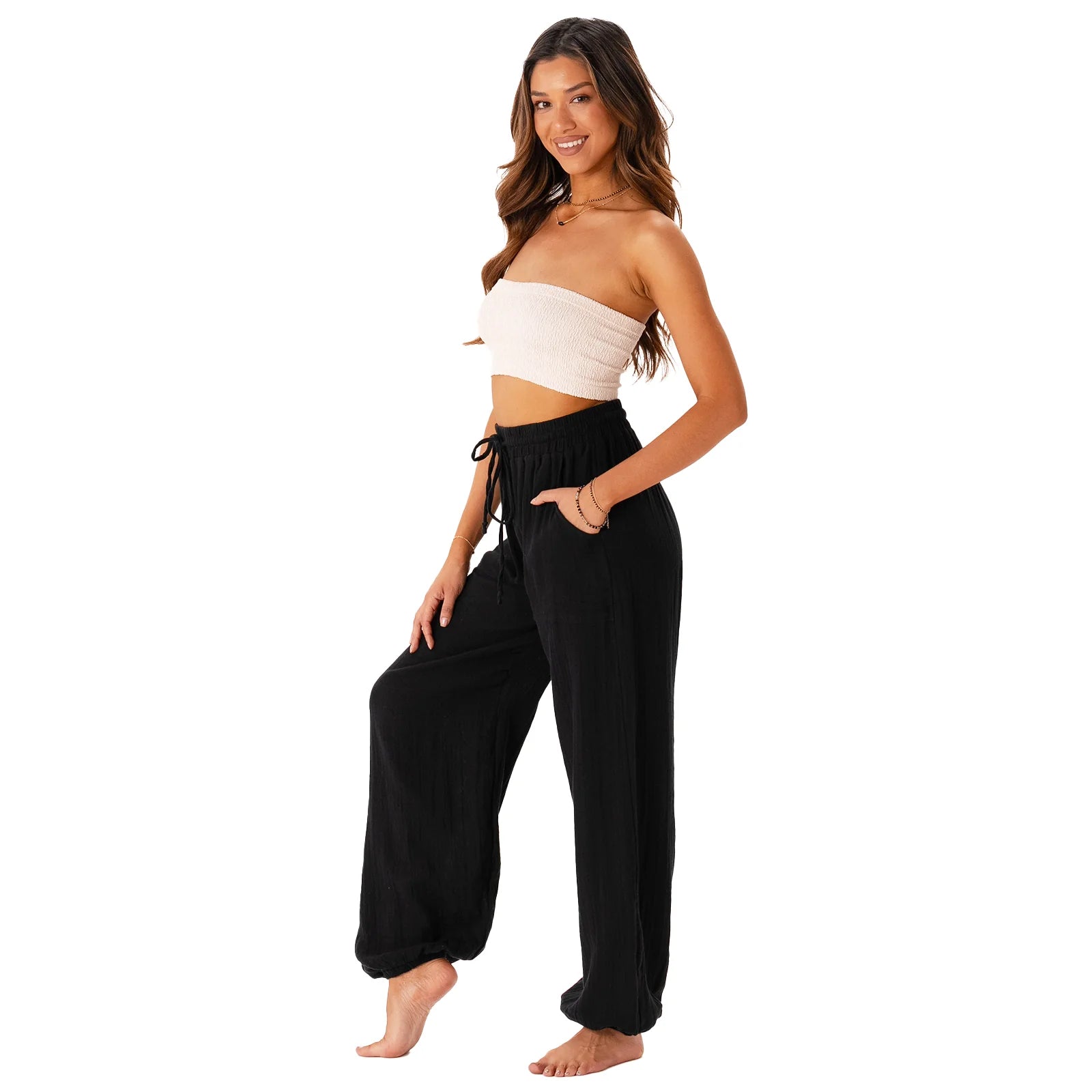 Lotus & Luna - Black Castaway Jogger Pant (Add-On)