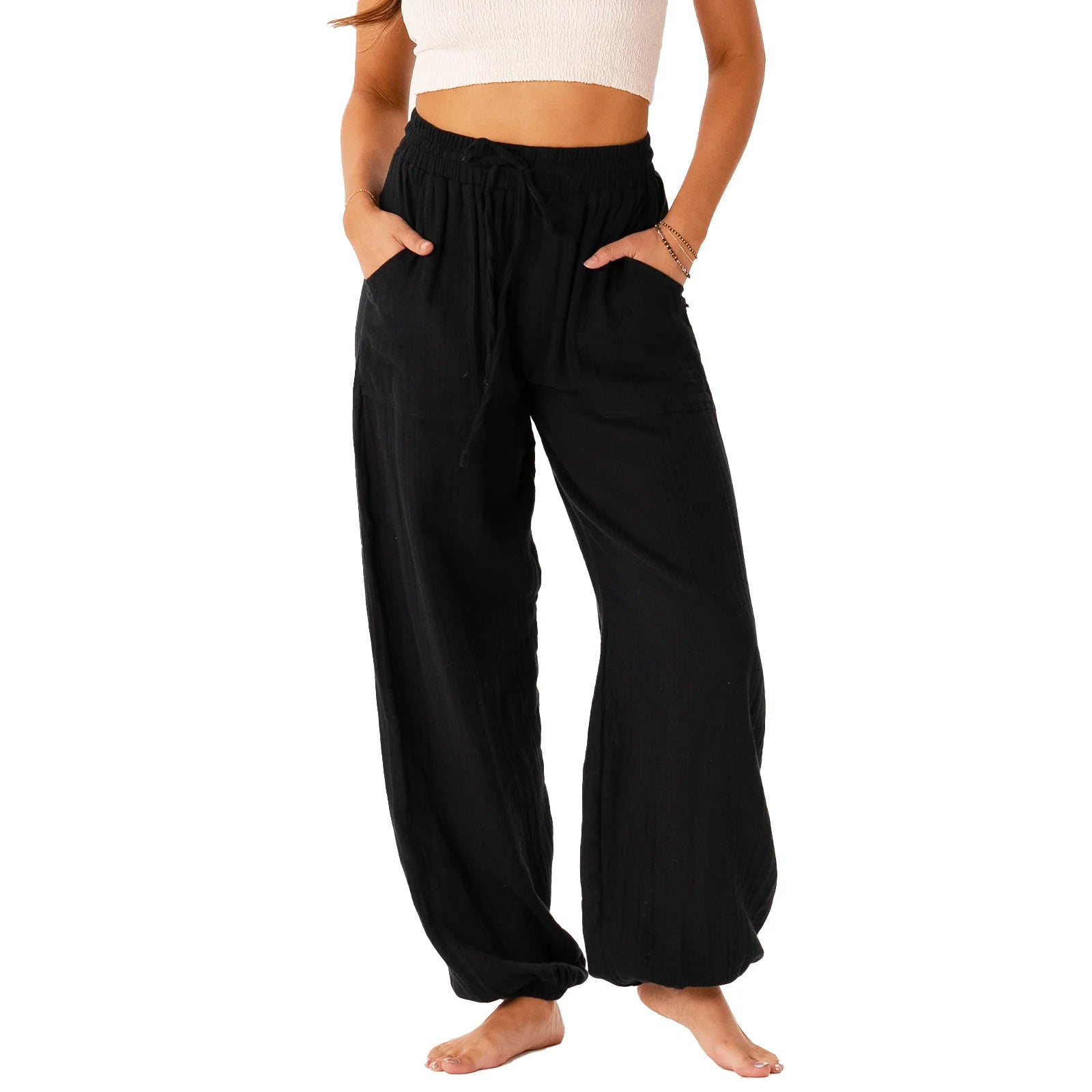 Lotus & Luna - Black Castaway Jogger Pant (Add-On)
