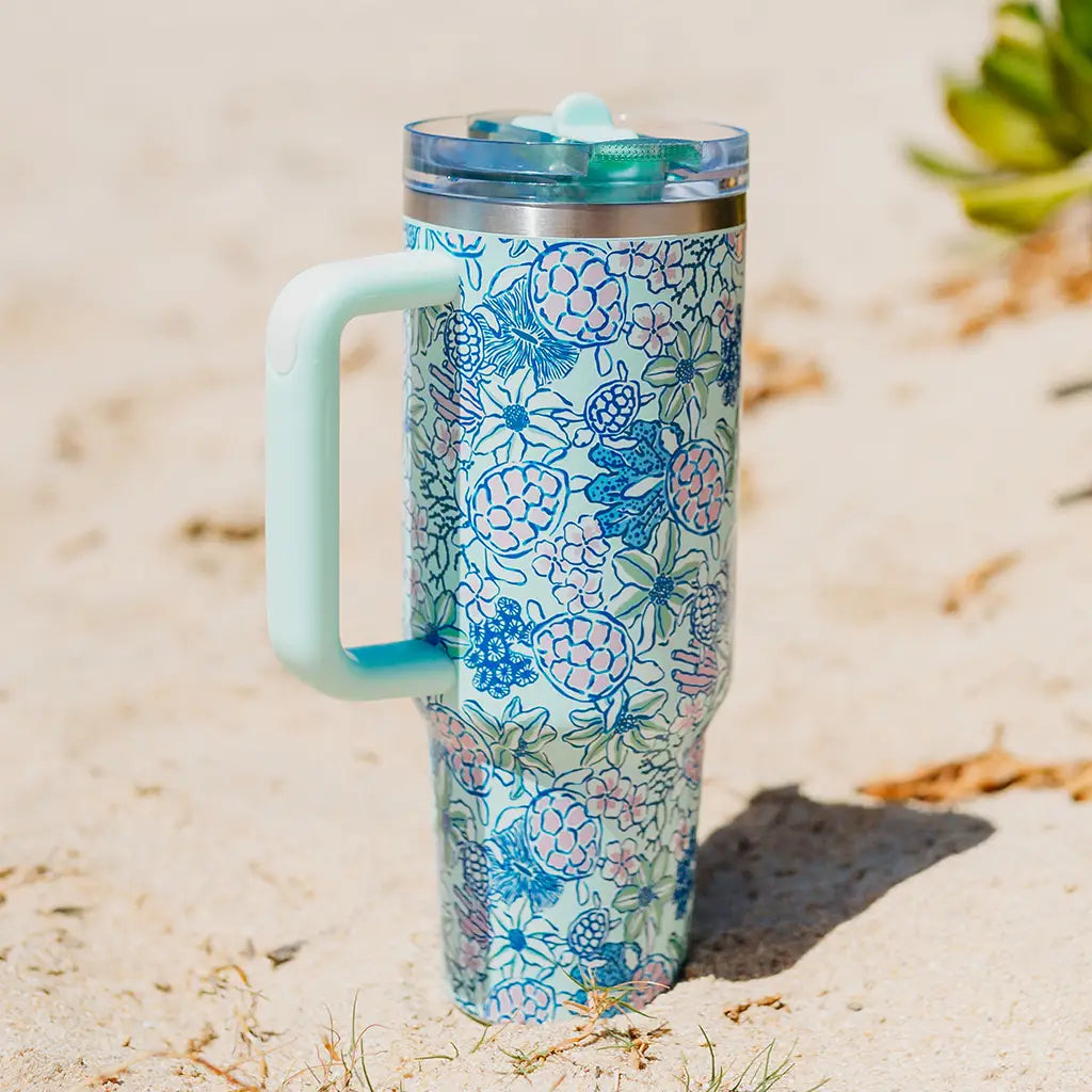 The Darling Effect - 40 oz Lifestyle Flip Straw Tumbler–Coastal Cove