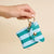 The Darling Effect - Puffy Earbud Case–Sicily Stripes Teal