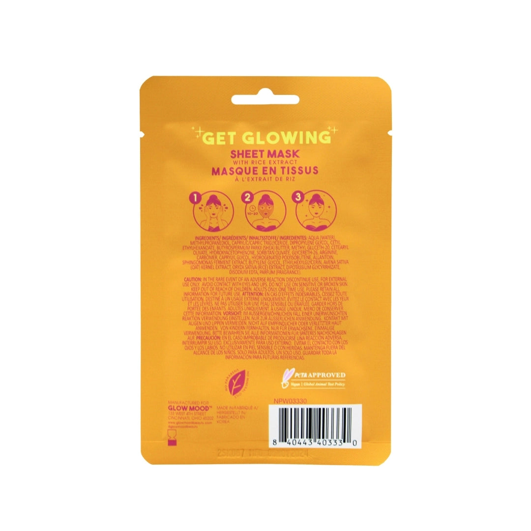Glow Mood - Brightening Sheet Mask with Rice Extract