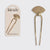 Kitsch - Metal Clam Shell French Hair Pin - Gold