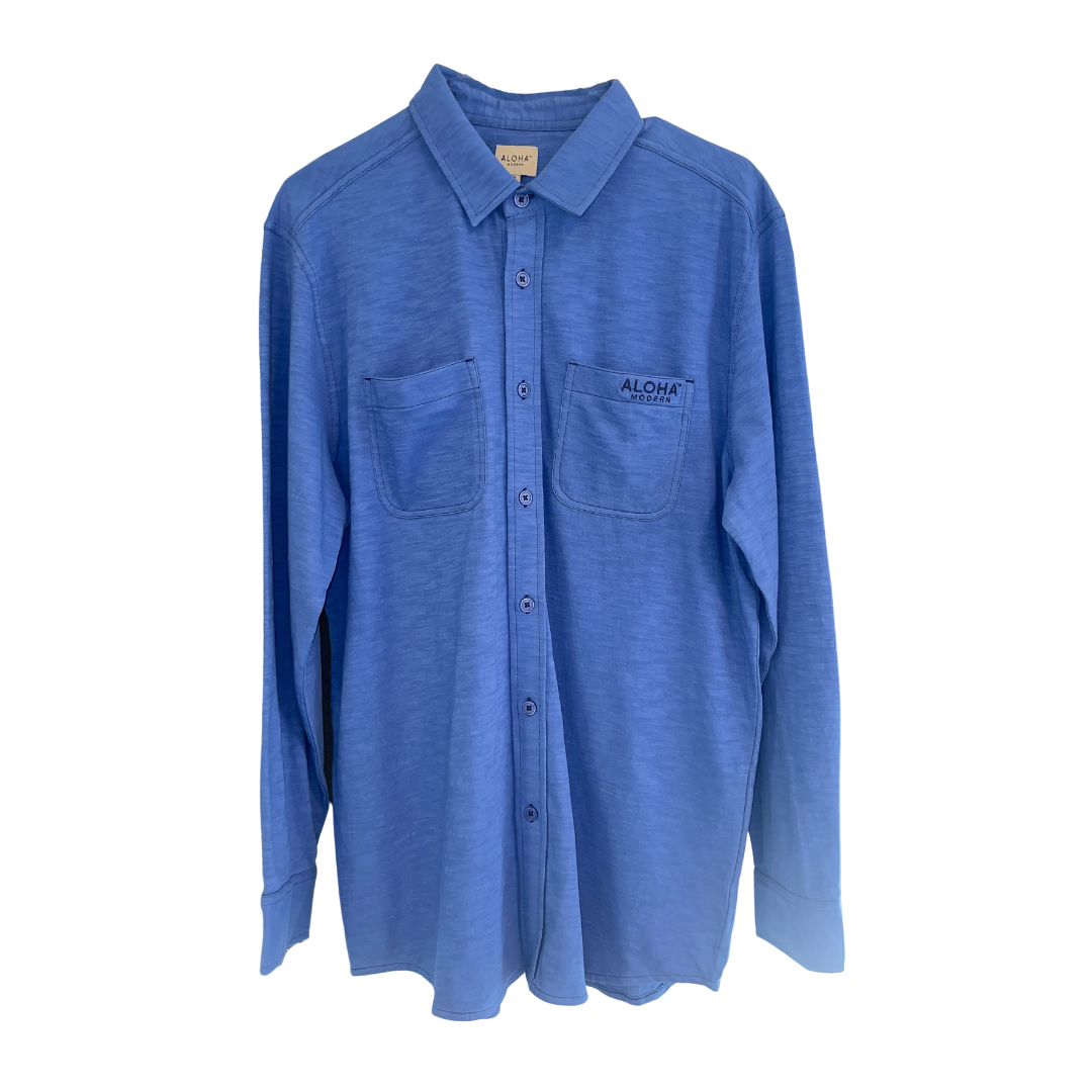 Beachly x Aloha Modern - Men's LS Button Down
