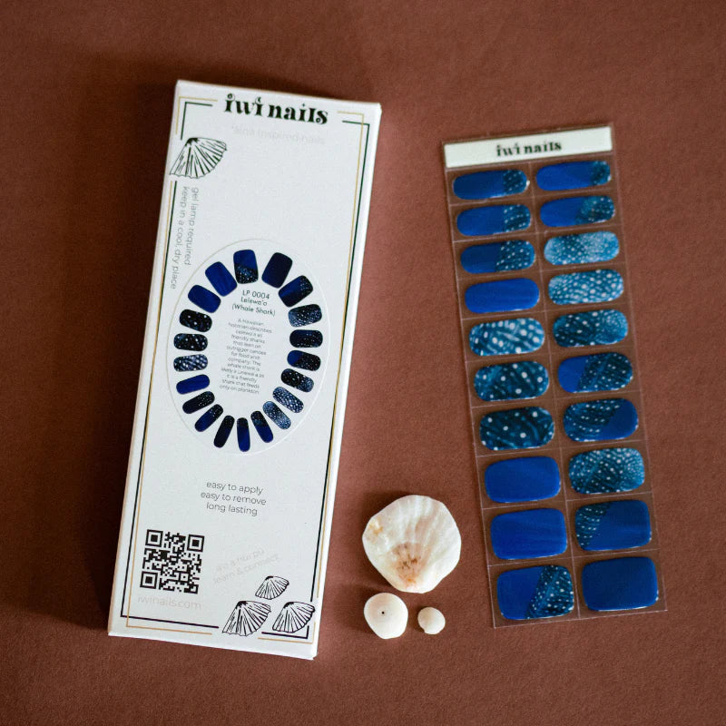 Iwi Nails - Lipo Collection: Lelewaʻa (Whale Shark)