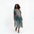 Gyal Bashy - Catano Printed Cover Up - Navy Palms  (Add-On)