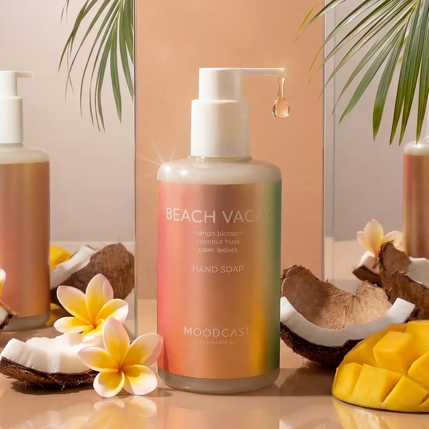 Moodcast Fragrance Co. - Vegan Hand Soap - Vibes - Beach Vacay - 10 oz Pump Bottle