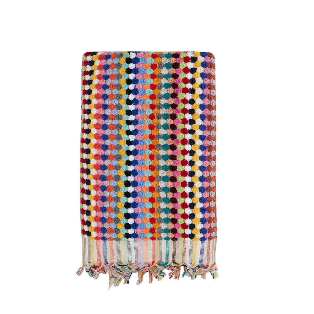 Kikoya - Pompom Bubble Handloom Bath Turkish Towel - Multi (Add-On)
