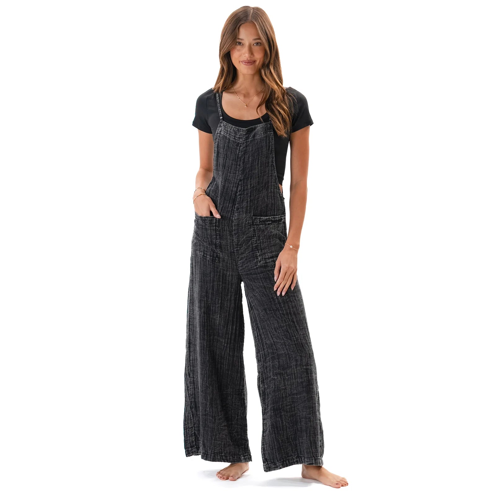 Lotus & Luna - Vintage Black Nomad Jumpsuit
