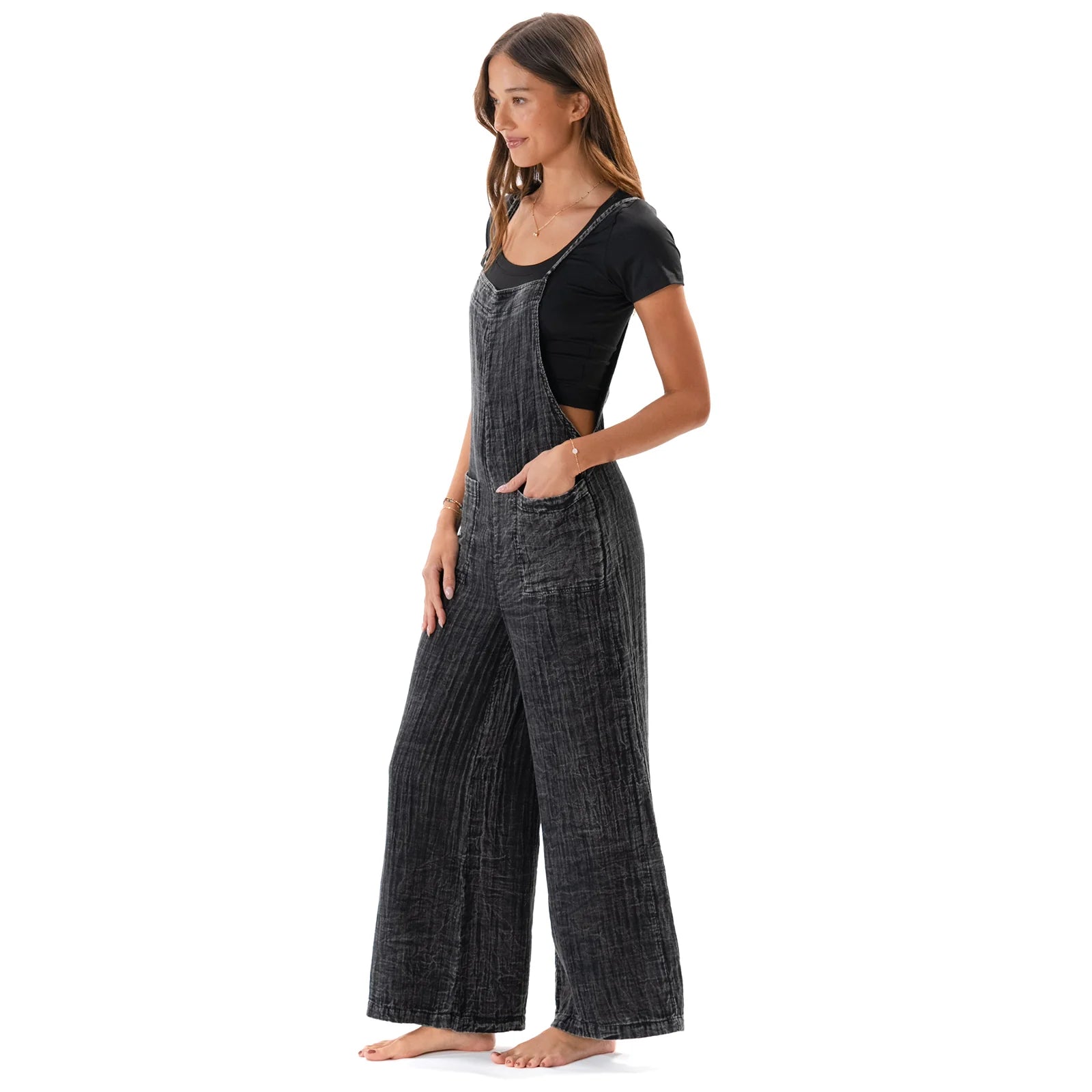 Lotus & Luna - Vintage Black Nomad Jumpsuit