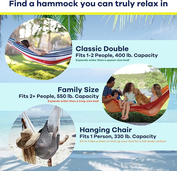 Yellow Leaf Montauk Natural Rope Hammock