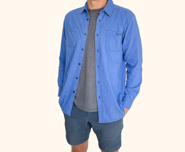 Beachly x Aloha Modern - Men's LS Button Down (Add-On)