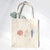 Cottage Shore - Shells of Glory Patriotic Canvas Tote Bag