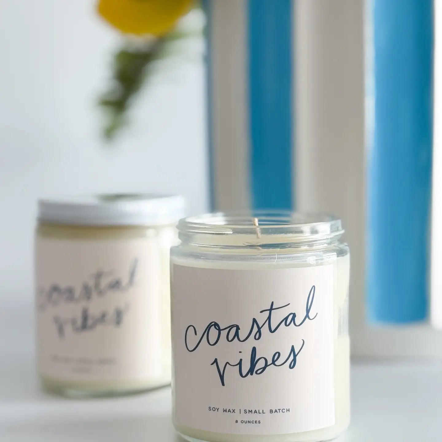 Poured Goods - Coastal Vibes Candle | Floral + Amber