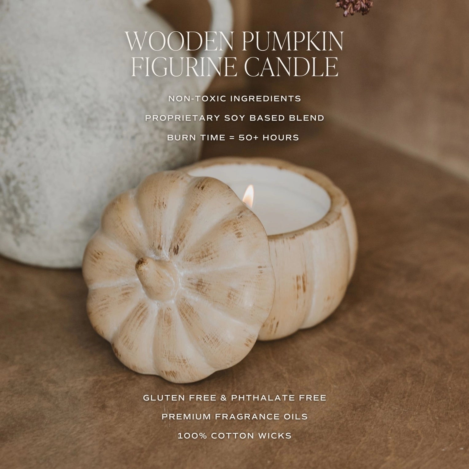 Sweet Water Decor -  Pumpkin Spice Soy Candle - 8 oz Pumpkin Jar