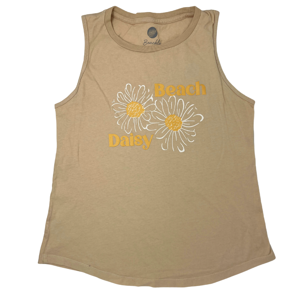 Beachly - Beach Daisy Tank - Vintage Sand