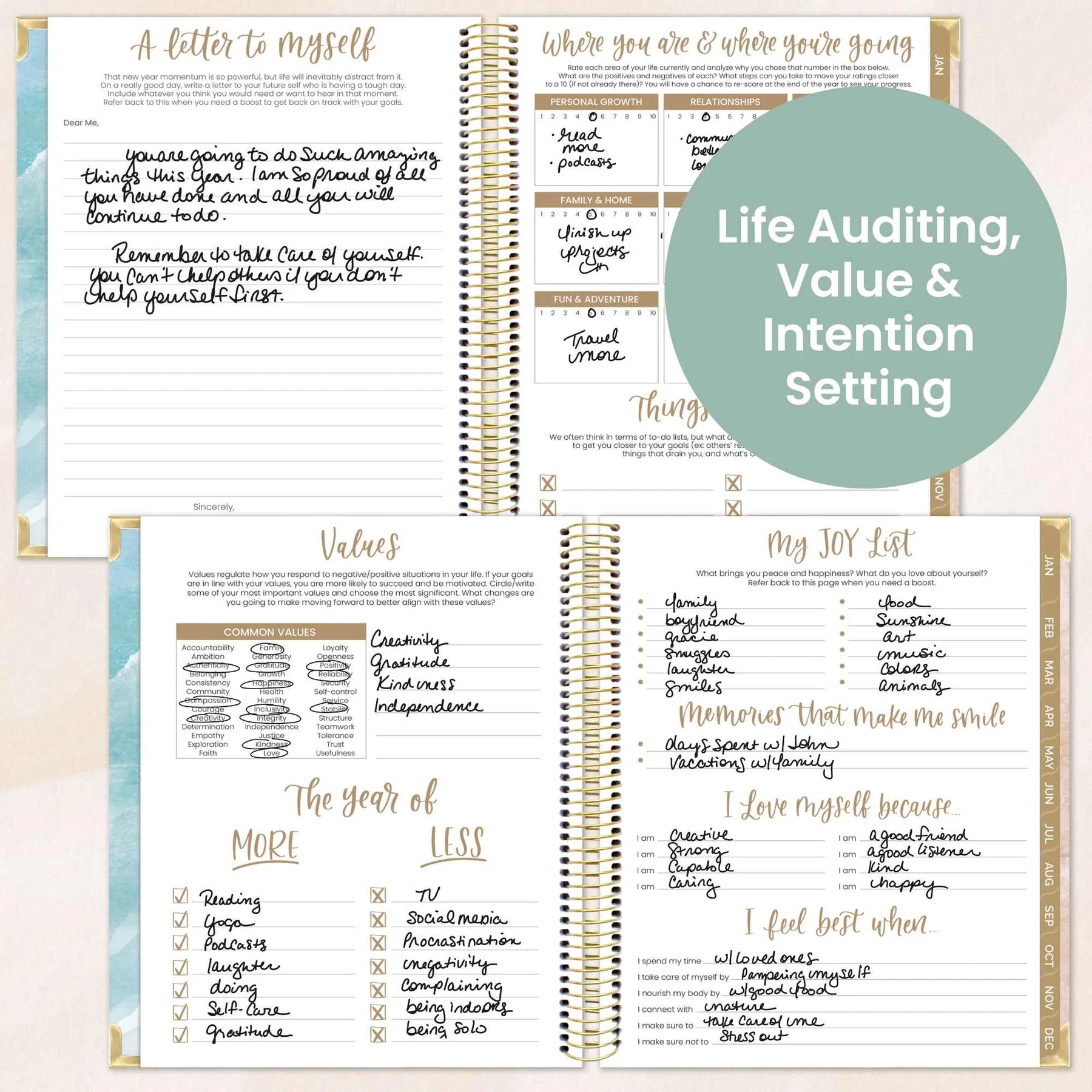 Bloom - 2026 Vision Planner, 7.5" x 9", Ocean Oasis