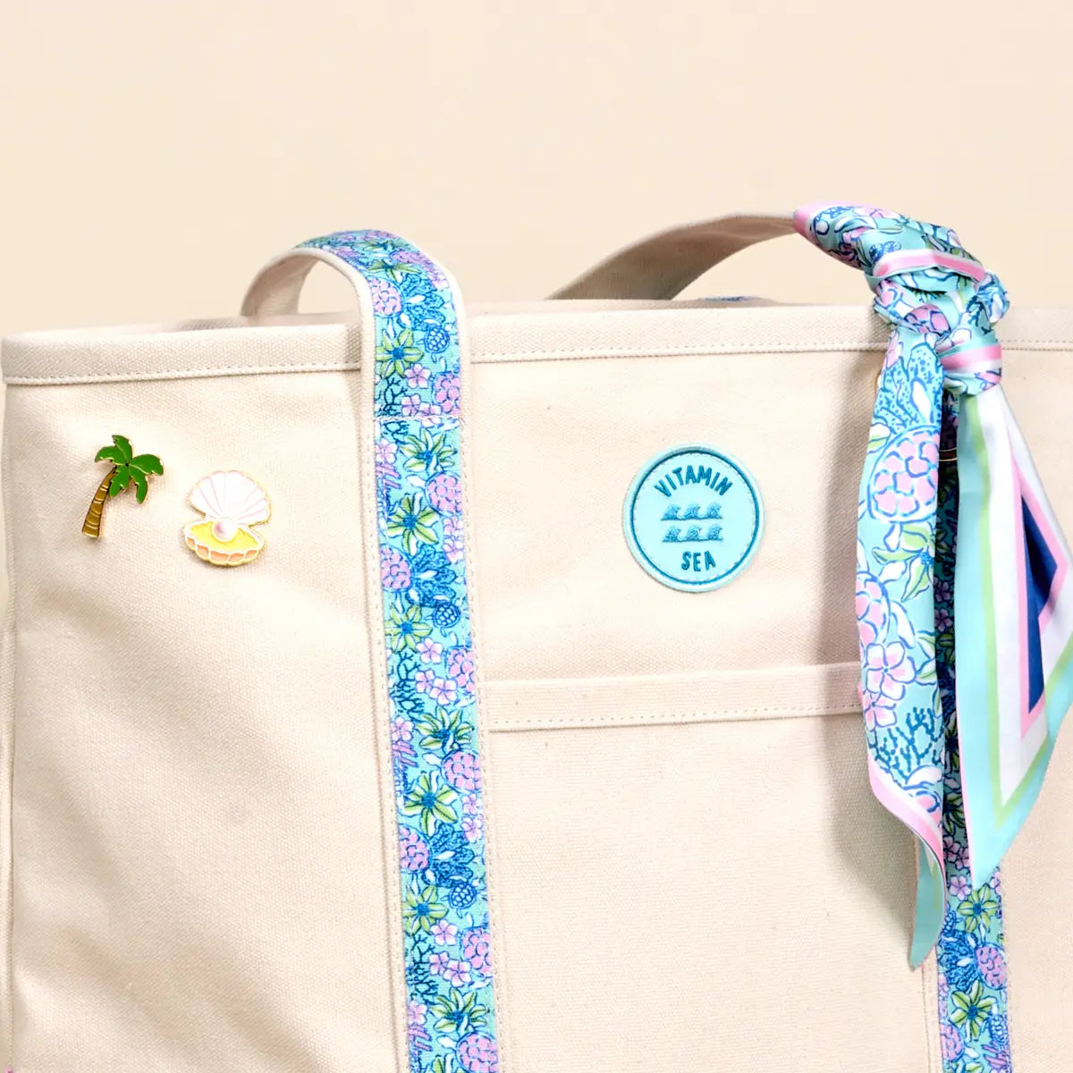 The Darling Effect - The Darling Canvas Tote Bag–Coastal Cove
