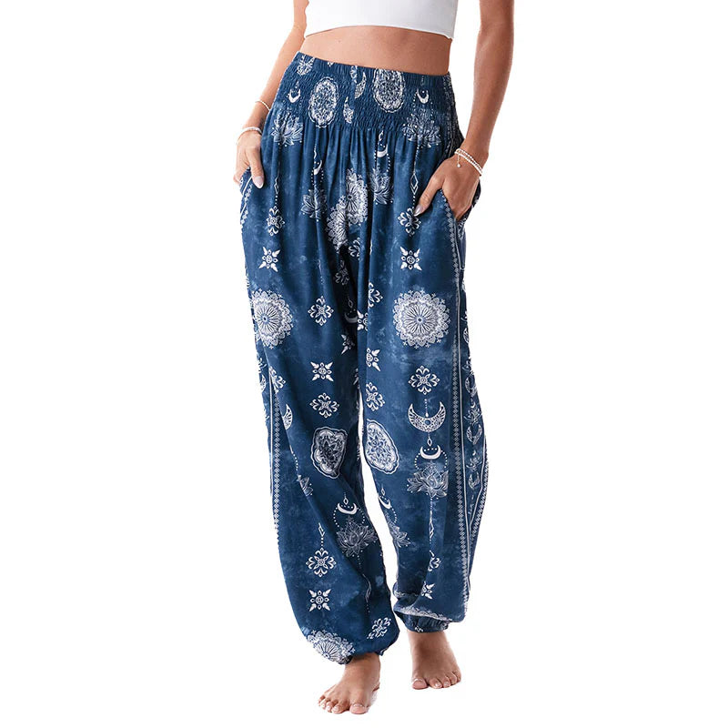 Lotus and Luna - Nova Blue Harem Pants