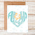 Sunshine and Saltwater - Aloha Love Blue Greeting Card