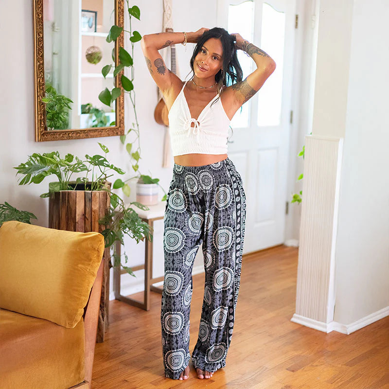 Lotus and Luna - Bondi Printed Wide Leg Pants