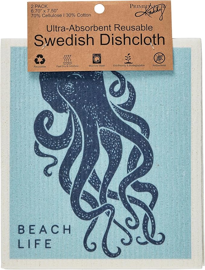 Primitives By Kathy -  Swedish Cloth Set - SeaCreatures