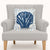 Peking Handicraft - Coastal Shell Tufted Hook Pillow