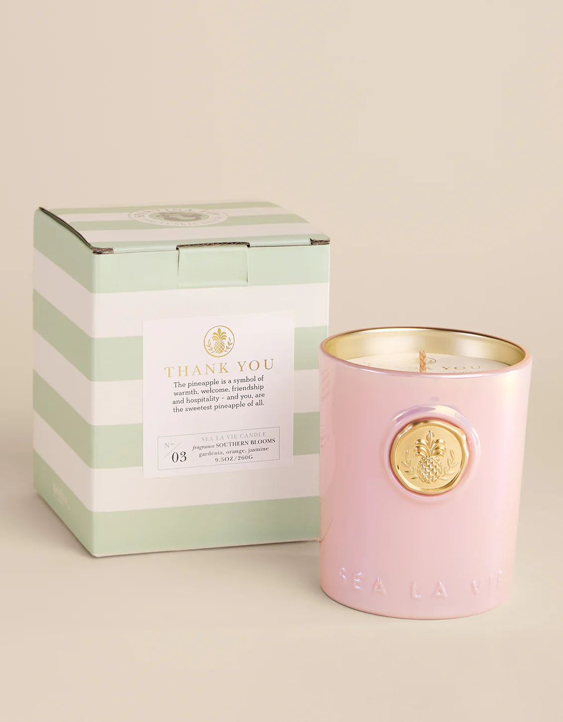 Spartina 449 - Sea La Vie Thank You Pineapple Candle No. 03
