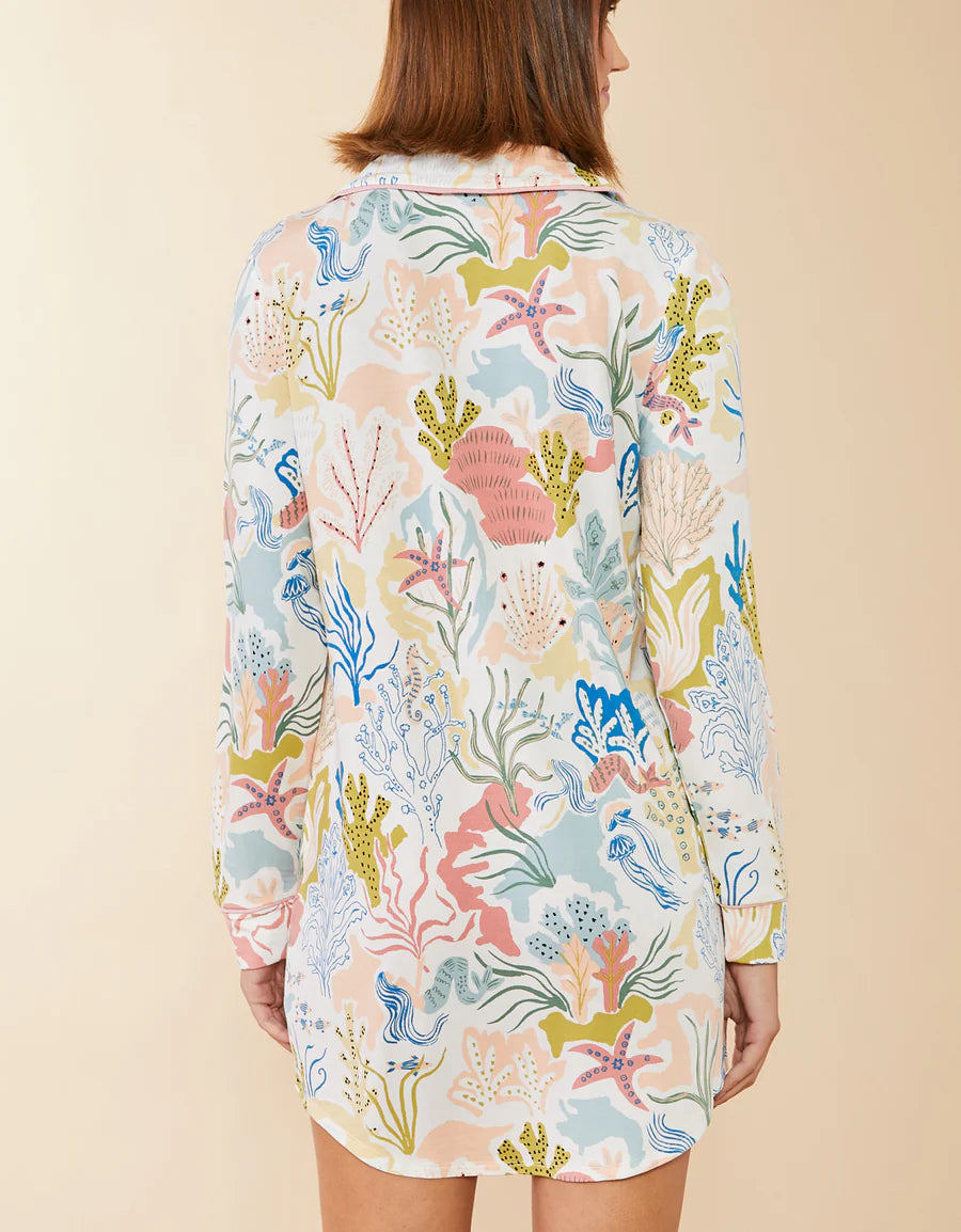 Spartina 449 - Sleep Shirt Seafoam Mermaids (Add-On)