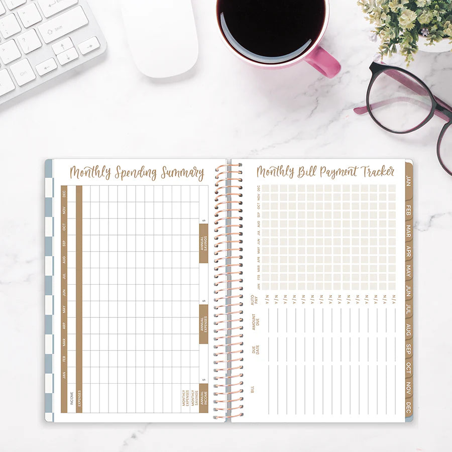 Bloom - 2026 Soft Cover Planner, 5.5" x 8.25", Checkered