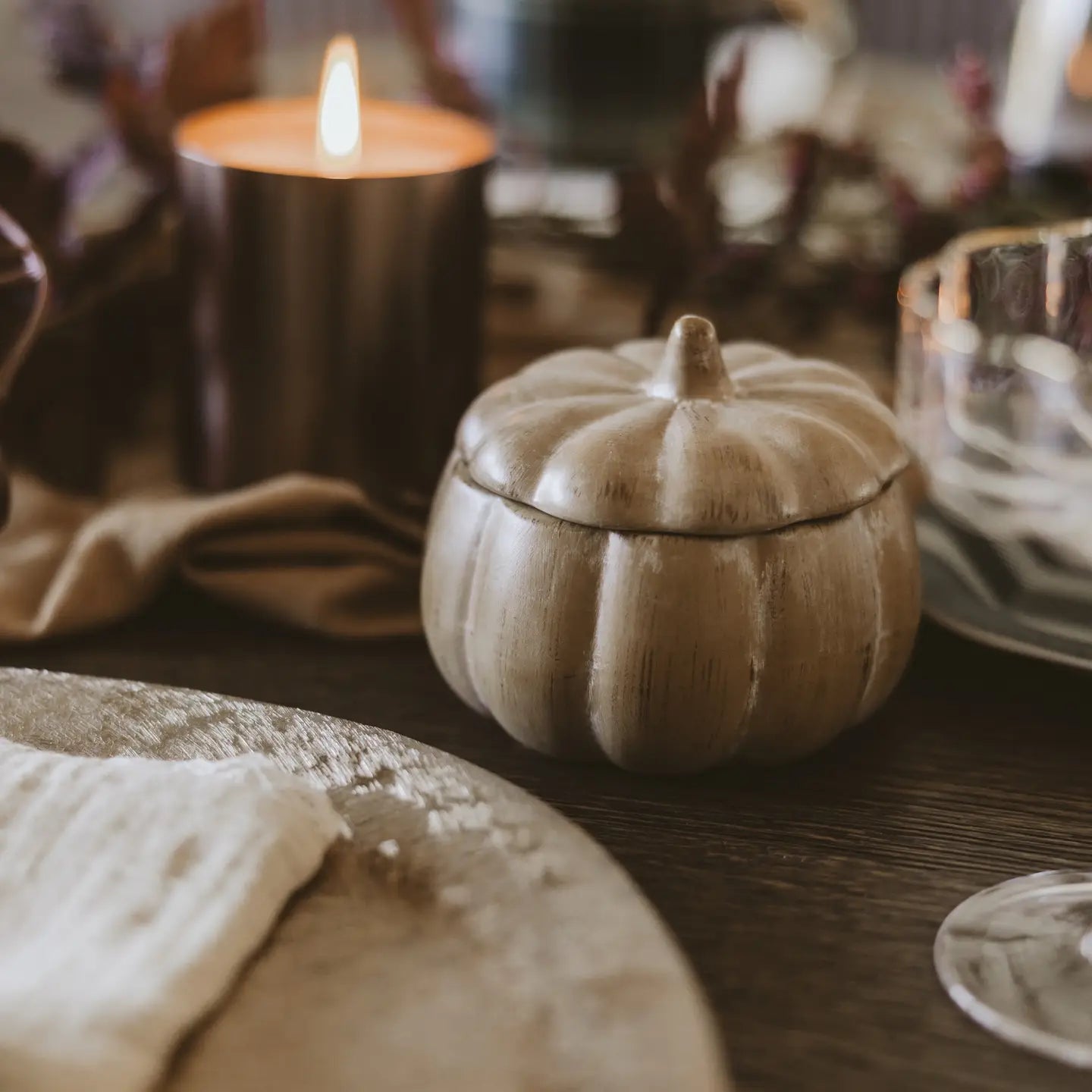 Sweet Water Decor -  Pumpkin Spice Soy Candle - 8 oz Pumpkin Jar