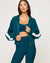 L Space - Back To Back Jacket - Deep Teal-Cream (Add-On)